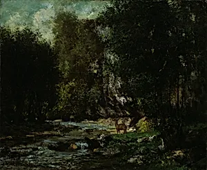 The Brook of Les Puits-Noir by Gustave Courbet