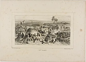 The Camp by Denis Auguste Marie Raffet
