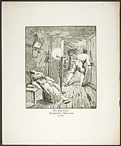 The Carbuncle (Der Karfunkel), plate three from the series Poems in the Dialect of the Upper Rhine Region (Zehn Blätter Zu Hebels Alemannischen Gedichten)