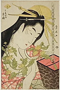 The Courtesan Tsukioka of the Hyogoya