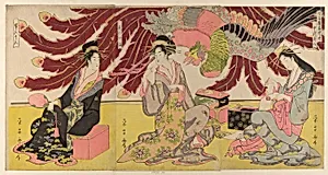 The Courtesans of the Chojiya on Display in the Daytime (Chojiya hirumise)