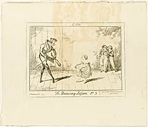 The Dancing Lesson, Part 3: L'ete by George Cruikshank