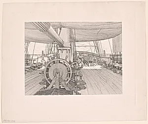 The Deck of a Warship