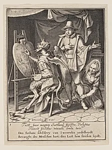 The Devil Painting Man’s Heart, from Allegory of the Misuse of Worldly Property