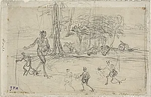 The Devil Sowing by Jean François Millet