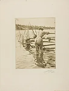 The Fence by Anders Zorn