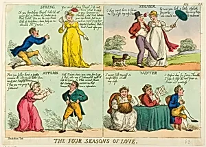 The Four Seasons of Love by Thomas Rowlandson