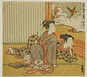 The Fourth Month (Uzuki), from the series "Fashionable Twelve Months (Furyu juni tsuki)" by Isoda Koryusai