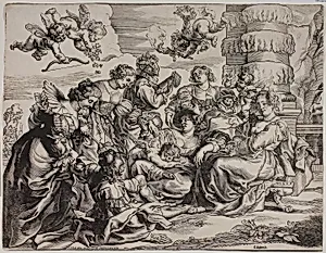 The Garden of Love, Left Half, with Seated Woman
