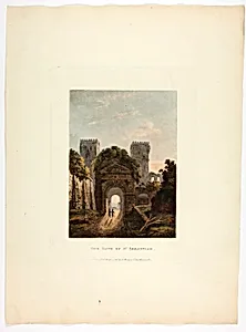 The Gate of St. Sebastian, plate seventeen from A Select Collection of Views and Ruins in Rome and its Vicinity by Unknown