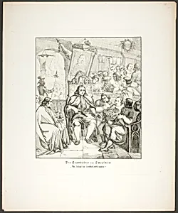 The Governor of Schopfheim (Der Statthalter von Schopfheim), plate eight from the series Poems in the Dialect of the Upper Rhine Region (Zehn Blätter Zu Hebels Alemannischen Gedichten)