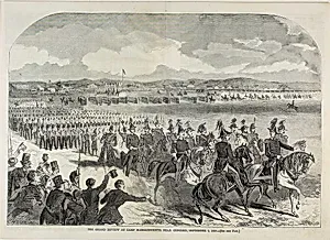 The Grand Review At Camp Massachusetts, Near Concord by Winslow Homer