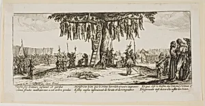 The Hanging, plate eleven from The Large Miseries of War