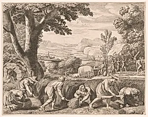 The Harvest, Plate 8 from Pastorales