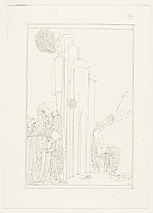The Hermit; illustration for Oscar Wilde's 'The Teacher of Wisdom'