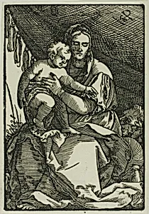 The Holy Family Under the Canopy by Hans Sebald Beham