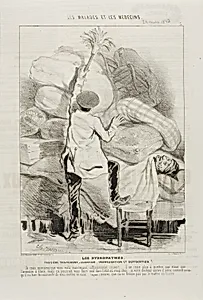 The Hydropaths: Third Treatment (plate 3) by Charles Émile Jacque