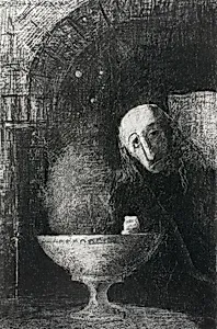 The Infinite Search, from Night by Odilon Redon
