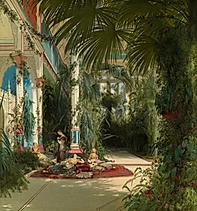 The Interior of the Palm House on the Pfaueninsel Near Potsdam