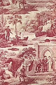 The Lady of the Lake (Furnishing Fabric) by G. Merklen