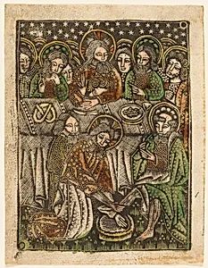 The Last Supper and Christ Washing the Feet of the Apostles by Unknown artist