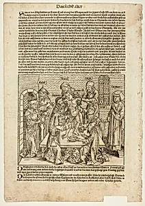 The Martyrdom of Saint Simon of Trent from Schedel Weltchronik (Schedel’s World History), Plate 23 from Woodcuts from Books of the 15th Century