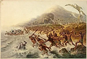 The Massacre of the Lamented Missionary the Rev. J. Williams and Mr. Harris