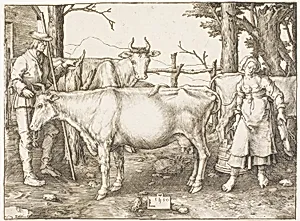 The Milkmaid by Lucas van Leyden