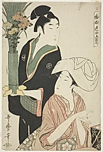 The Ninth Month, from the series Five Amorous Festivals of Love (Aibore iro no gosekku) by Kitagawa Utamaro