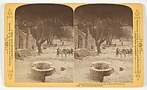 The old well, En Royel, from the series "The Chicago Panorama of The Crucifixion" by Henry Hamilton Bennett