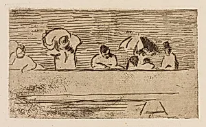 The Parapet of the Bridge, plate 5 from Le Fleuve