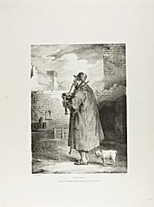 The Piper, plate 1 from Various Subjects Drawn from Life and on Stone (The English Suite) by Jean Louis André Théodore Géricault