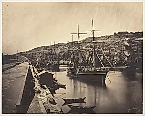 The Port and City of Sète-Mediterranean (Port et Ville de Sète-Mediterranée) by Gustave Le Gray