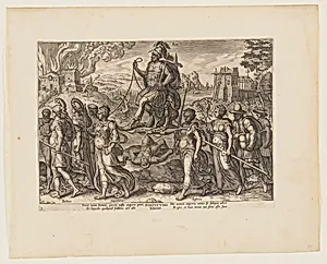 The Power of the King [3 Esdras 4:3-8], from The Four Strongest Powers by Philips Galle