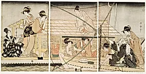 The Scoop-Net by Kitagawa Utamaro