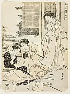 The Sixth Month (Rokugatsu), from the series "Popular Customs of the Twelve Months (Fuzoku juni ko)"