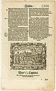 The Taking of Jericho from Catholische Bibell, plate ten from Woodcuts from Books of the XVI Century by Virgilius Solis, the Elder