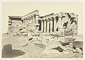 The Temple of Maharaka, Nubia by Francis Frith