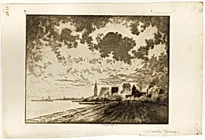 The Tracks, Chicago by Joseph Pennell