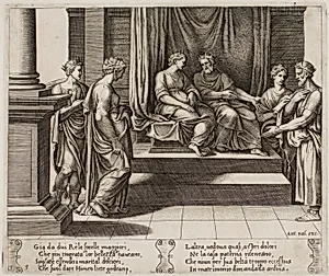 The Two Sisters of Psyche are Married to Kings; ...Psyche is Presented to a King by Master of the Die