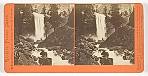 The Vernal Fall, 300 ft., Yosemite, from the series "Watkins' Pacific Coast"