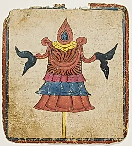 The Victory Banner (Dhwaja), from a Set of Initiation Cards (Tsakali) by Unknown