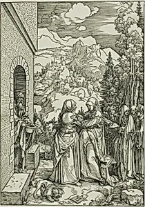 The Visitation, from The Life of the Virgin by Albrecht Dürer
