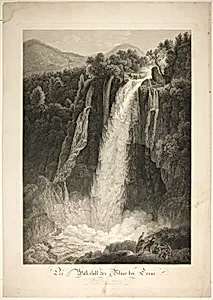 The Waterfall of Velino Near Terni, Rome