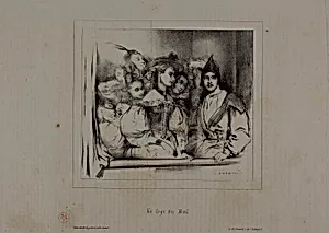 Theatre-Box at the Ball by Paul Gavarni