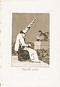Those specks of dust, plate 23 from Los Caprichos by Francisco José de Goya y Lucientes