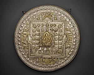 Tiered Offering Mandala of the Goddess of Wealth (Vasudhara) by Unknown