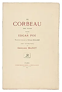 Title Page and Text, from The Raven (Le Corbeau) by Édouard Manet