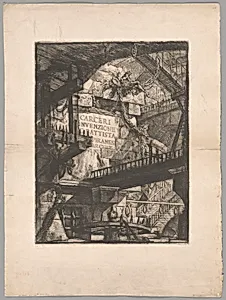 Title Page from Imaginary Prisons by Giovanni Battista Piranesi