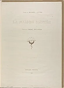 Title plate for La Maison Hantée by Odilon Redon